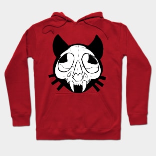 Halloween Black Cat Skull Hoodie